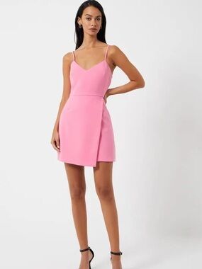 French Connection Whisper Mini Dress Pink Size 6